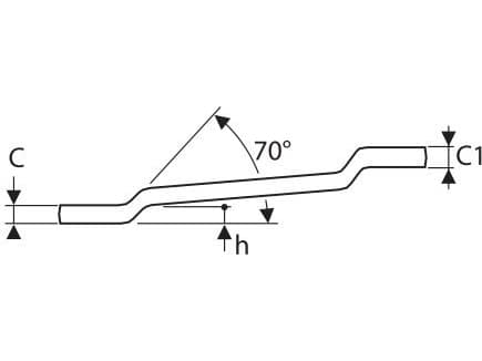 Tona Expert offset rengasavain 14 x 15mm (E113325)