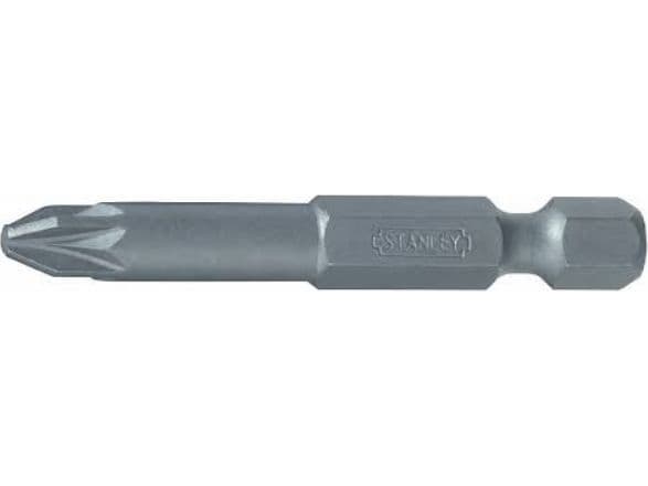 Stanley spiss 1/4" lang Pz2 x 50 mm tynn 6 stykker med fordypning (13-638-1)
