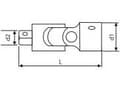 Miniatyrbilde 2 av 2: Tona Expert Cardan-ledd 1/2" 40,5 mm (E117264)