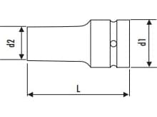 Tona Expert 6-punkts slagsokkel 3/4" 24 mm lang (E113482)