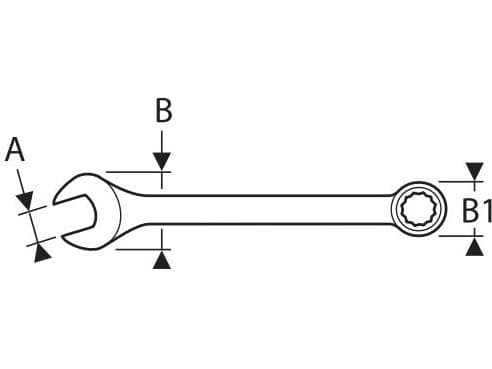 Tona Expert kombinasjonsnøkkel 22 mm (E113217)