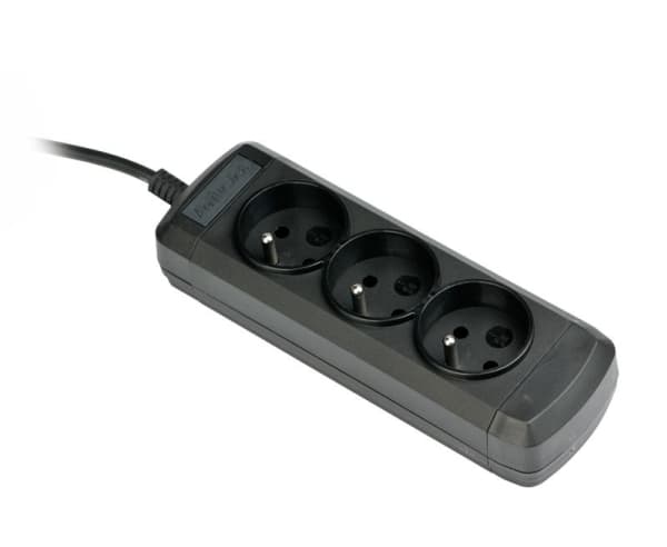 Activejet 3GNU-1,5M-C, 1,5 m, 3 AC-utgångar, inomhus, Typ E (FR), Typ E, Plast