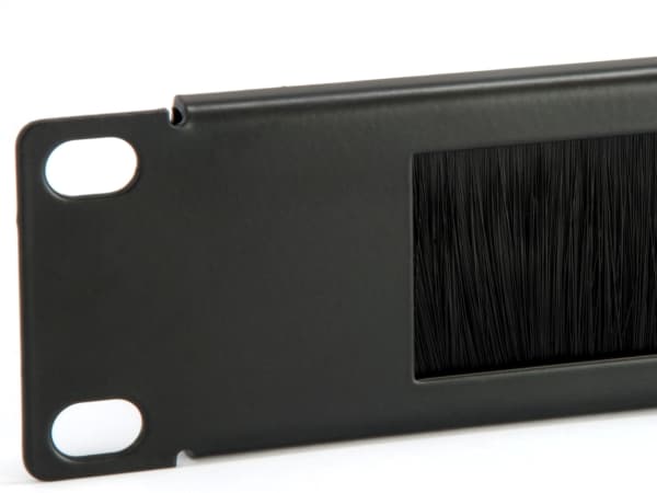 Equip 327413, Børstepanel, Sort, 1U, CE, 48,3 cm (19"), 482,6 mm