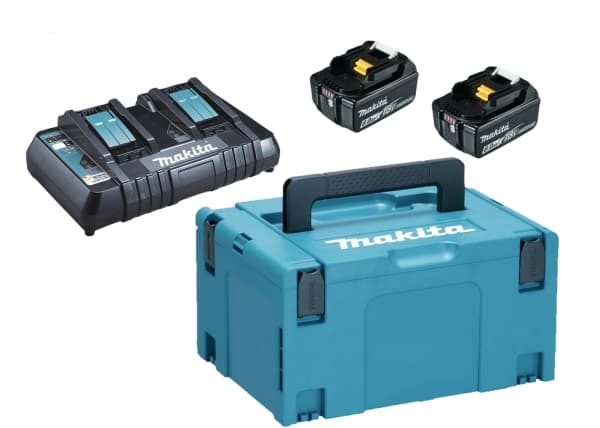 Makita 198077-8, Batteri- og ladersett, Lithium-Ion (Li-Ion), 6 Ah, 18 V, Makita, Sort, Grønn