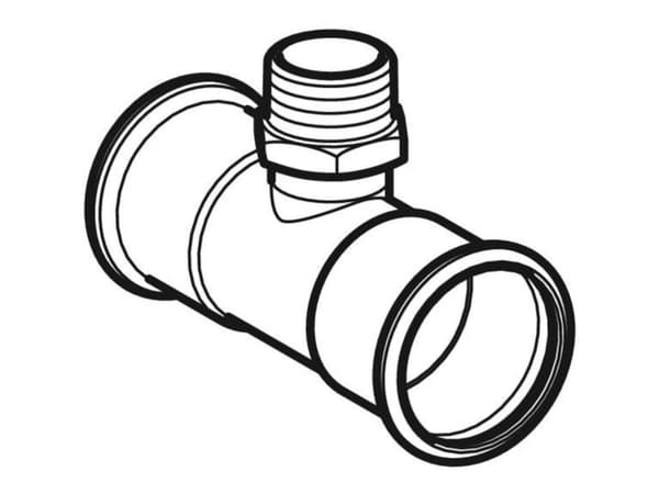 Geberit 31464, Slanganslutning, Rostfritt stål