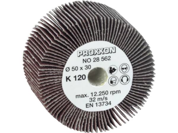 Proxxon Grinding Mop Roller For Roller Grinders Was/E And Was/A, Grain 120