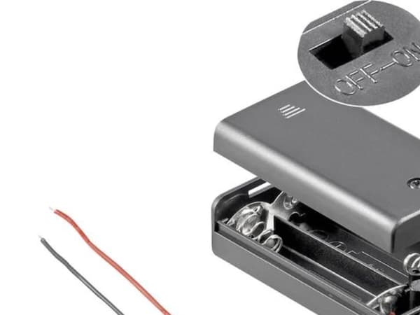 Goobay BH AA 2xAKGS, Passiv holder, Sort