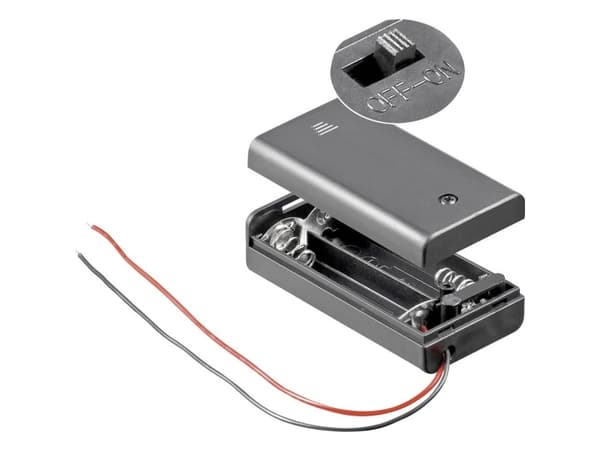Goobay BH AA 2xAKGS, Passiv holder, Sort