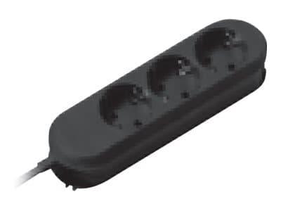 Bachmann SMART - Effektband - utgångskontakter: 3 (3 x strömtyp F) - 3 m sladd - svart