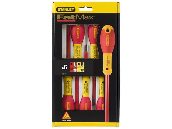STANLEY SKRUTREKKERE 6 stk ISOLERTE FATMAX 0-65-441