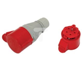 Tarel portabelt isolerat uttag 32A 400V 5P IP44 /gängade kontakter/ 137 - 137