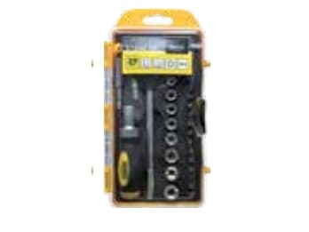 Modeco Screwdriver type T with ratchet + bits and sockets 29 elements - MN-14-514