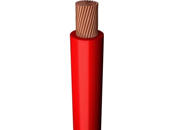 Monteringsledning, halogenfri1X0,75 mm² H05Z-K rød 300/500Vspole, ledningsdiameter 2,7mm - (200 meter)