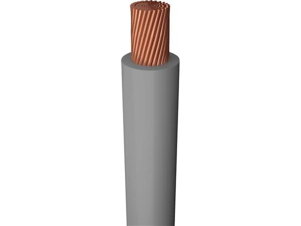 Monteringsledning, halogenfri1X0,75 mm² H05Z-K grå 300/500Vspole, ledningsdiameter 2,7 mm - (200 meter)