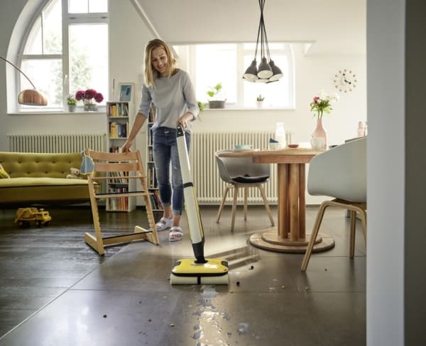 Kärcher FC 7 Cordless, Pussiton, Hopea, Keltainen, 0,4 L, 0,2 L, Märkä, 135 m²
