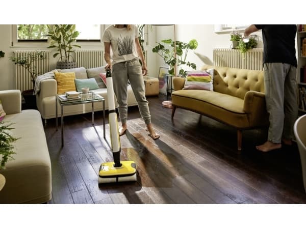 Kärcher FC 7 Cordless, Pussiton, Hopea, Keltainen, 0,4 L, 0,2 L, Märkä, 135 m²