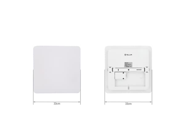 Tellur WiFi LED-taklampe, 24W, kvadratisk