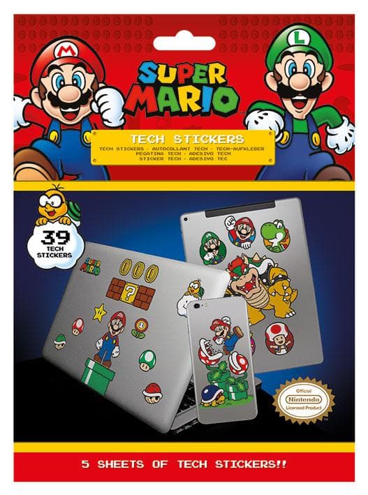 Tech stickers - Super Mario (Mushroom Kingdom)
