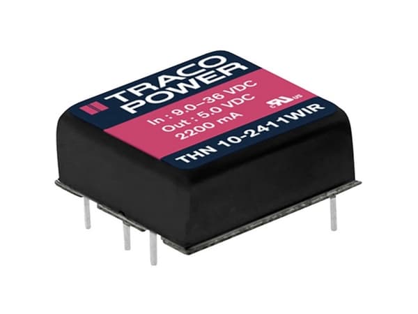 TracoPower THN 10-2411WIR DC/DC-muunnin, tulostus 2000 mA 10 W Lähtöjen määrä: 1 x