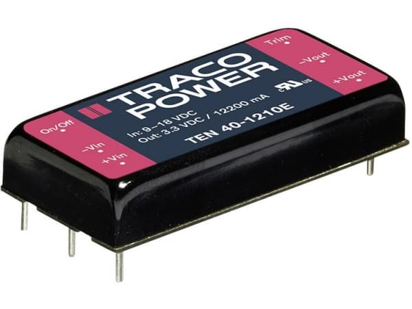 Traco Power TEN 40-2411E, 25,4 mm, 10,2 mm, 50,8 mm, 32 g, 40 W, 18-36 V
