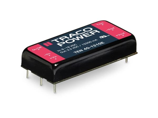 Traco Power TEN 40-2411E, 25,4 mm, 10,2 mm, 50,8 mm, 32 g, 40 W, 18-36 V