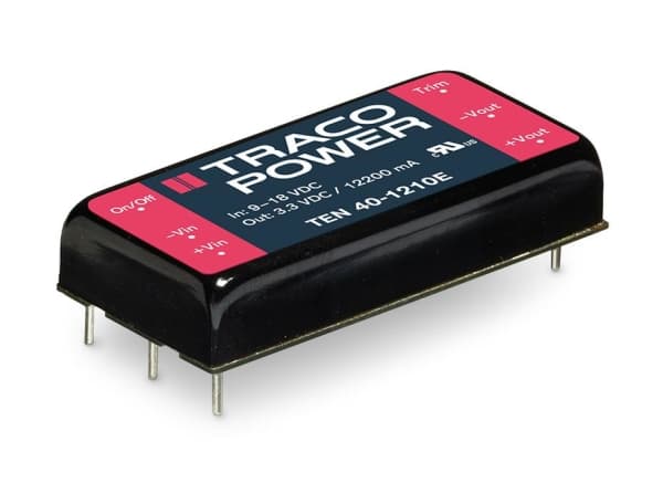 Traco Power TEN 40-2411E, 25,4 mm, 10,2 mm, 50,8 mm, 32 g, 40 W, 18-36 V