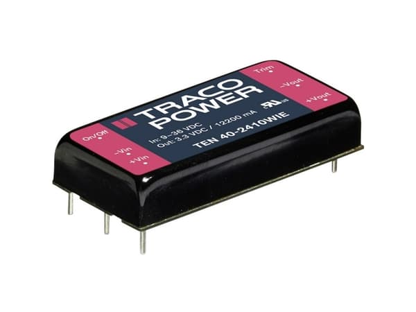 Traco Power TEN 40-2412WIE, 25,4 mm, 10,2 mm, 50,8 mm, 32 g, 40 W, 9-36 V