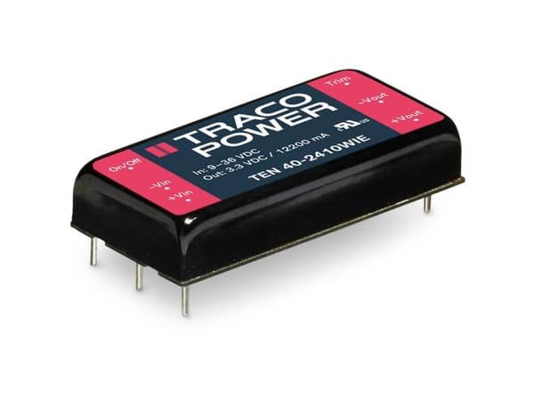 Traco Power TEN 40-2412WIE, 25,4 mm, 10,2 mm, 50,8 mm, 32 g, 40 W, 9-36 V