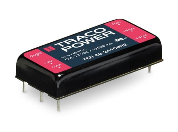 Traco Power TEN 40-2412WIE, 25,4 mm, 10,2 mm, 50,8 mm, 32 g, 40 W, 9-36 V