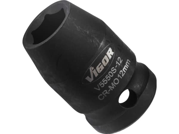 Vigor V5550S-12, Uttag, 1/2", Metrisk, 1 huvuden, 12 mm, Mätt