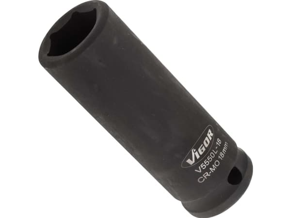 Vigor V5550L-18 Kuusikulmainen pistorasia Tehopistorasia 18 mm 1/2 (12,5 mm)