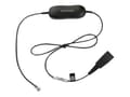 Miniatyrbild 3 av 5: Jabra Smart Cord - Headset-kabel - svart - för Cisco IP Phone 78XX; BIZ 2300; Mitel 74XX; Dialog 42XX, 44XX, 5446; Snom 71X
