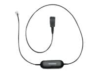 Jabra Smart Cord - Headset-kabel - svart - för Cisco IP Phone 78XX; BIZ 2300; Mitel 74XX; Dialog 42XX, 44XX, 5446; Snom 71X