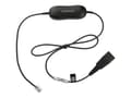 Miniatyrbild 5 av 5: Jabra Smart Cord - Headset-kabel - svart - för Cisco IP Phone 78XX; BIZ 2300; Mitel 74XX; Dialog 42XX, 44XX, 5446; Snom 71X