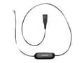 Miniatyrbild 1 av 5: Jabra Smart Cord - Headset-kabel - svart - för Cisco IP Phone 78XX; BIZ 2300; Mitel 74XX; Dialog 42XX, 44XX, 5446; Snom 71X