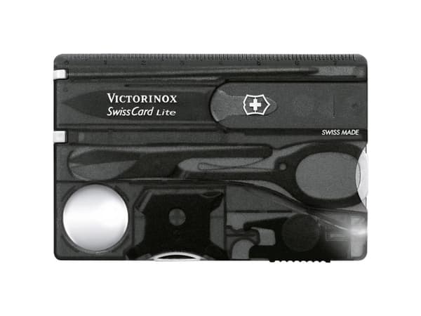 Victorinox SwissCard Lite Onyx, 54,5 x 82 x 4,5 mm, 69,5 g