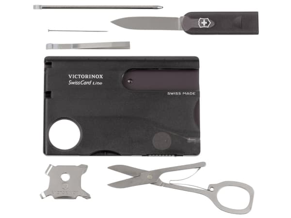 Victorinox SwissCard Lite Onyx, 54,5 x 82 x 4,5 mm, 69,5 g