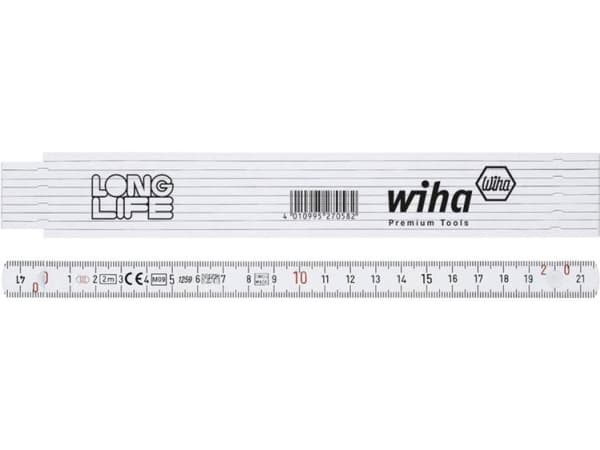 Wiha 27058, Glasfiber, Polyamid, cm,mm, 2 m, 15 mm, 140 g