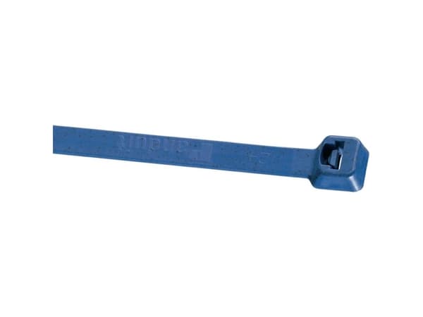 Panduit Cable Tie, 8.0”L (203mm), Intermediate, Metal Detectable Polypropylene, Dark Blue, 100pc, Polypropeeni (PP), Sininen, 20,3 cm