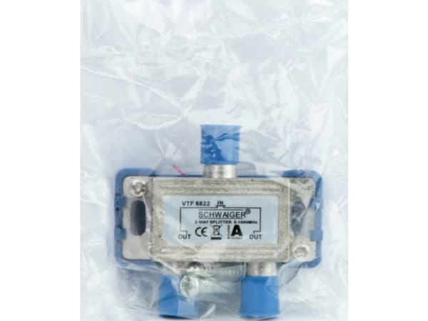 Schwaiger VTF8822 241, Kabelkniv, 5 - 1000 MHz, Silver, Gjuten aluminium, 1 styck, 55 mm