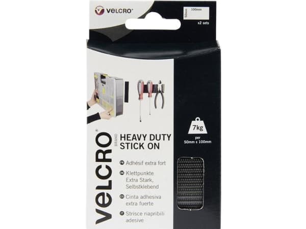 Velcro VEL-EC60239, Musta, 50 mm, 100 mm, 2 kpl