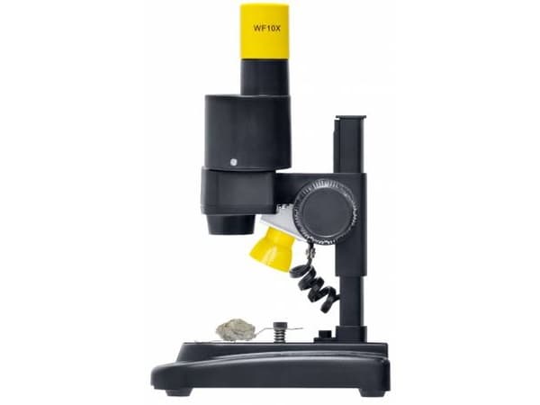 National Geographic 9119000, Optiskt mikroskop, Svart, Gul, 20x, LED, CE, Batteri