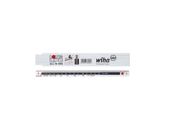 Wiha 410 2007, Lasikuitu, Polyamidi, Valkoinen, cm,mm, 2 m, 15 mm, 139 g
