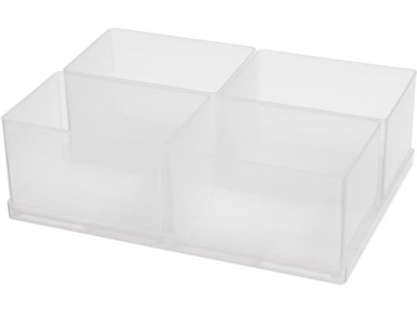 raaco Insert 80 4xBA7-1, Bricka, Assorter 80, Boxxser 80, CarryLite 80, 1 styck, Transparent, 220 mm, 160 mm