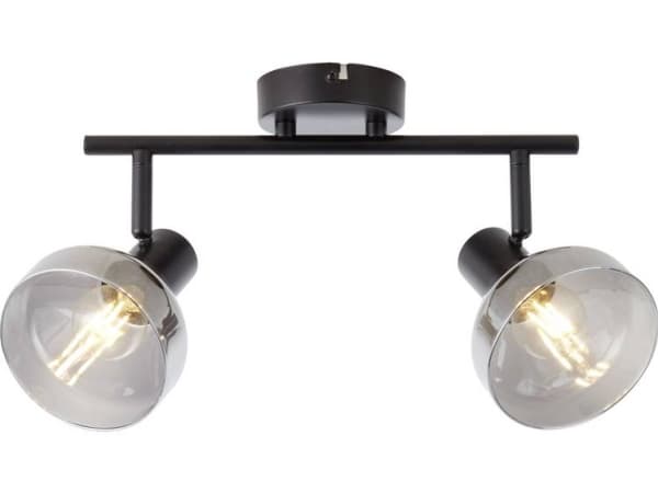 Brilliant 82713/06 Reflekt Taklampa E14 18 W Svart (matt), Glas matt