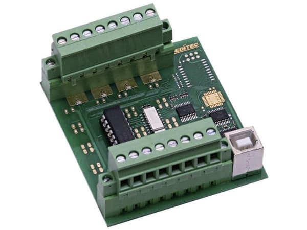 Deditec USB-OPTOIN-8_B USB-ingångsmodul Antal digitala ingångar: 8