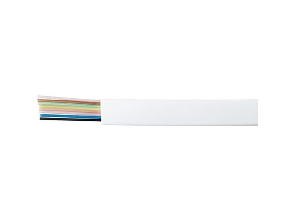 Kash 70I124 Telefonkabel LiYYY 8 x 0,12 mm² Vit 10 m