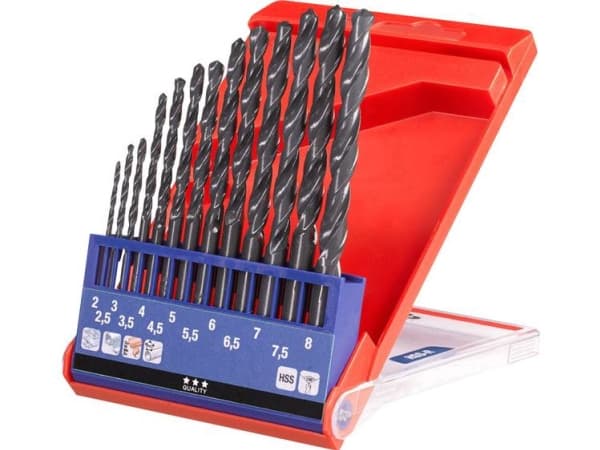 kwb 424140, Borr, Borrsats, Högerrotation, Plast, Profil, Metallplåt, 118°, Snabbstål (HSS)