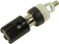 Miniatyrbilde 1 av 2: Cliff CL681561 Laboratorietilslutning Tilslutning, indbygning lodret Stift-diameter: 4 mm Sort 1 stk