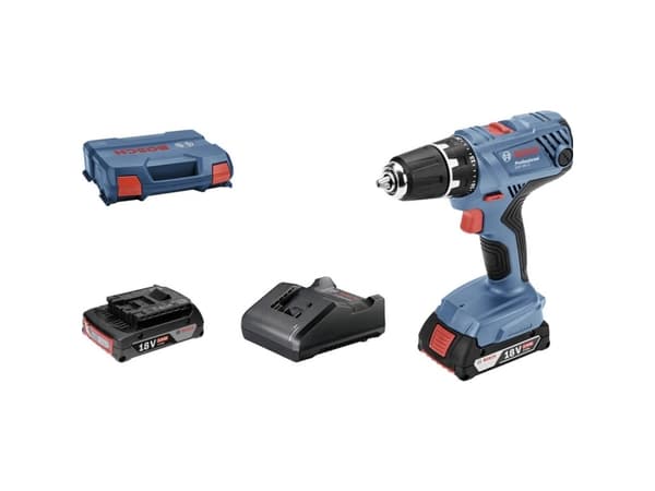 Bosch AKKUSKRUEMASKINE GSR 18V-21 2X2AH L-CASE